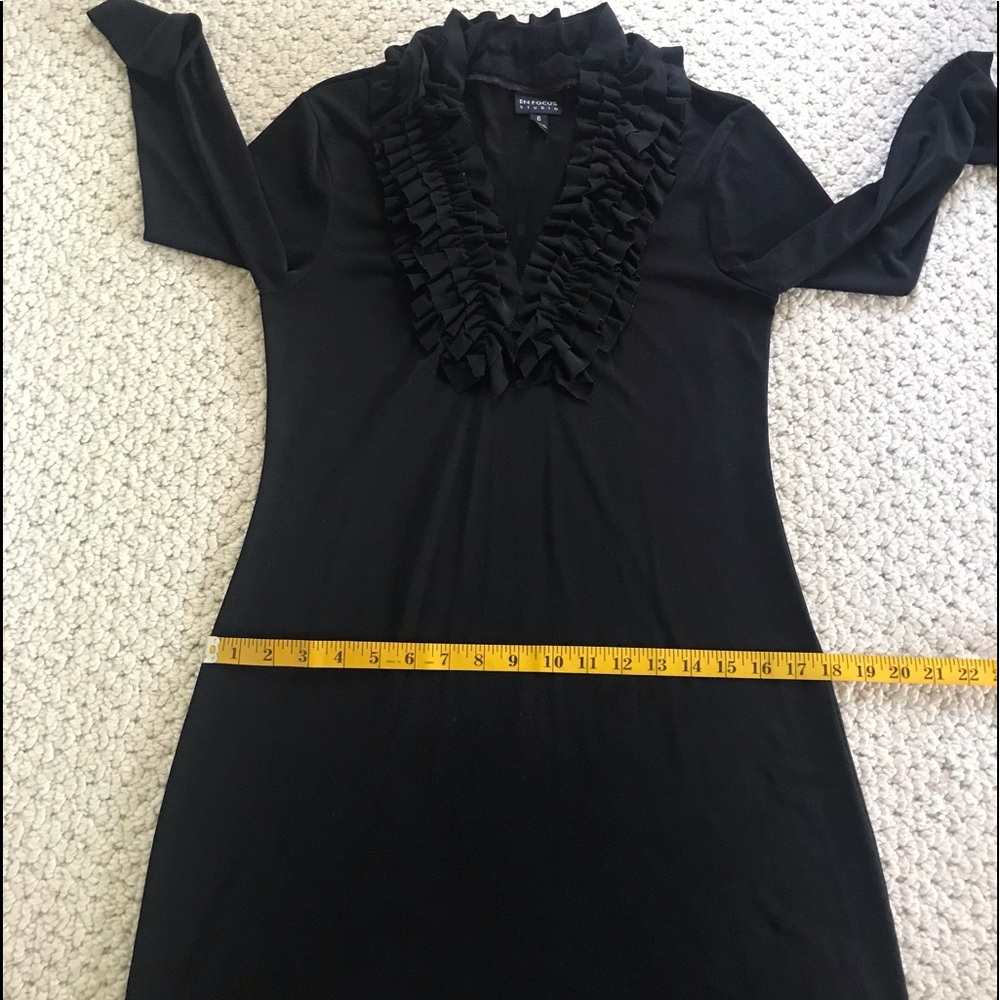 Enfocus Studio Ruffle V-Neck Dress - Picture 13 of 13